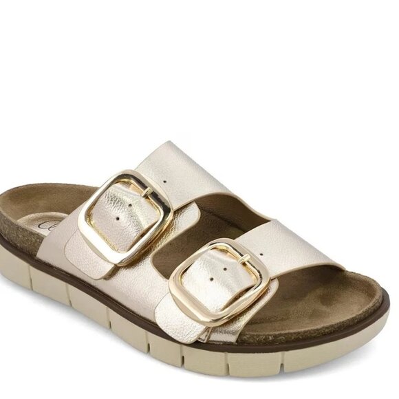 NWB Mia Amore Mylaa Women’s Sandal Gold Metallic Size 10 M MSRP $75 - Picture 1 of 8